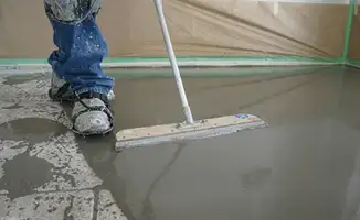 Uneven floor being professionally repaired in Hollywood, FL